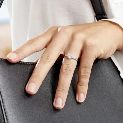 Histoire d'Or Bague Ivonne Or Blanc Oxyde De Zirconium* Bagues|Bagues Avec Pierre