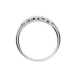 Histoire d'Or Bague Jade Argent Blanc Oxyde De Zirconium