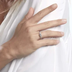 Histoire d'Or Bague Jennifere Or Blanc Oxyde* Bagues|Bagues Avec Pierre