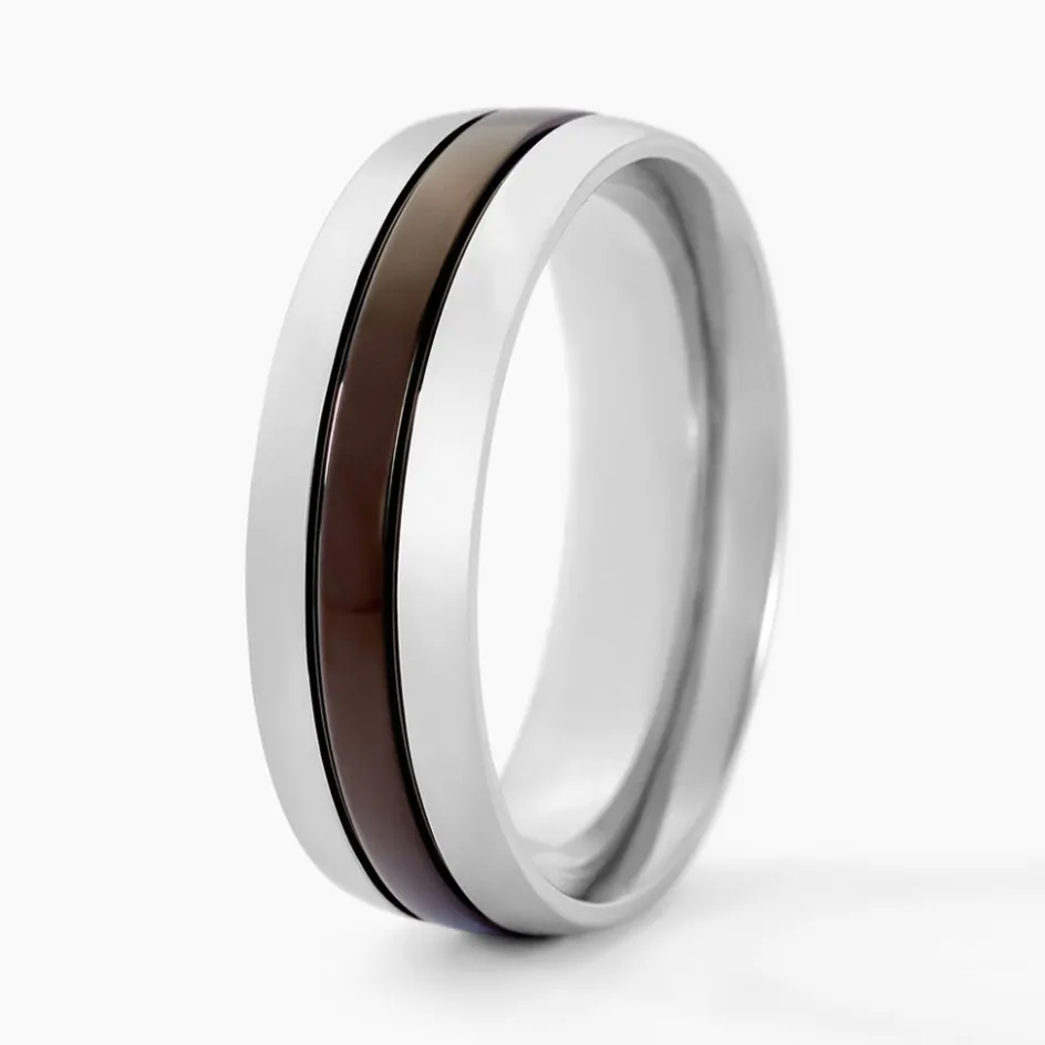 Histoire d'Or Bague John Acier Bicolore* Bagues|Bagues Sans Pierre