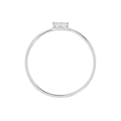 Histoire d'Or Bague Jone Or Blanc Diamant* Bagues|Bagues Avec Pierre