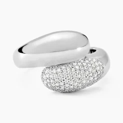 New Histoire d'Or Bague Josyne Argent Blanc Oxyde De Zirconium
