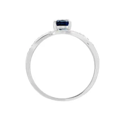 Clearance Histoire d'Or Bague Josyne Or Blanc Topaze Et Oxyde De Zirconium