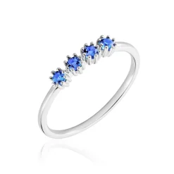 Histoire d'Or Bague Karrie Argent Blanc Oxyde De Zirconium argent blanc oxyde bleu