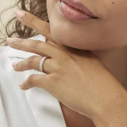 Histoire d'Or Bague Kaycee Argent Blanc Oxyde De Zirconium