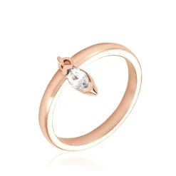 Hot Histoire d'Or Bague Kenta Argent Rose Oxyde De Zirconium