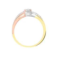 Histoire d'Or Bague Kyliane Or Tricolore Diamant* Bagues|Bagues Avec Pierre