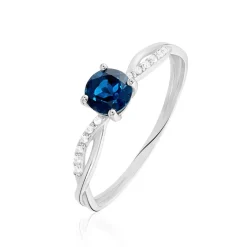 Hot Histoire d'Or Bague Lalia Or Blanc Topaze Et Oxyde De Zirconium