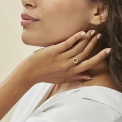 Online Histoire d'Or Bague Laureen Argent Blanc Oxyde De Zirconium