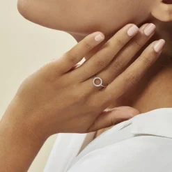 Online Histoire d'Or Bague Laureen Argent Blanc Oxyde De Zirconium