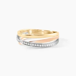 Histoire d'Or Bague Layan Or Tricolore Diamant* Bagues|Bagues Avec Pierre