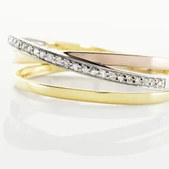 Histoire d'Or Bague Layan Or Tricolore Diamant* Bagues|Bagues Avec Pierre