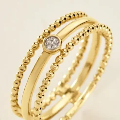 Clearance Histoire d'Or Bague Lazzaro Or Jaune Diamant