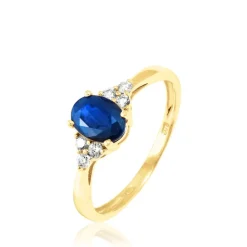 Outlet Histoire d'Or Bague Lea Or Jaune Saphir Et Diamant
