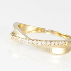 Online Histoire d'Or Bague Lia Plaqué Or Jaune Oxyde De Zirconium