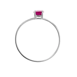 Outlet Histoire d'Or Bague Lily Or Blanc Rubis