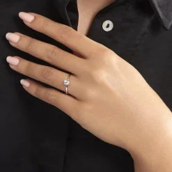 Best Histoire d'Or Bague Lily Or Blanc Topaze or blanc topaze bleue