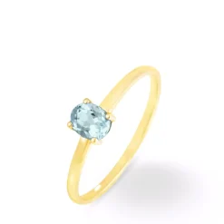 Hot Histoire d'Or Bague Lily Or Jaune Aigue Marine