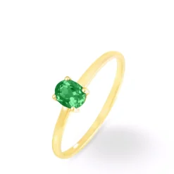 Online Histoire d'Or Bague Lily Or Jaune Emeraude