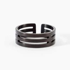 Histoire d'Or Bague Line Acier Noir* Bagues|Bagues Sans Pierre