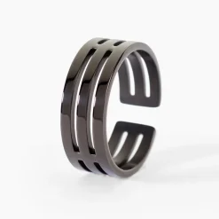 Histoire d'Or Bague Line Acier Noir* Bagues|Bagues Sans Pierre