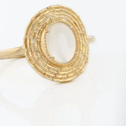 Histoire d'Or Bague Linna Plaqué Or Jaune Pierre De Lune* Bagues|Bagues Fantaisie