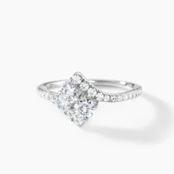 Discount Histoire d'Or Bague Lisette Argent Blanc Oxyde De Zirconium