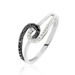Hot Histoire d'Or Bague Loriana Or Blanc Diamant