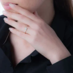 Clearance Histoire d'Or Bague Loriane Or Rose Amethyste Et Oxyde De Zirconium