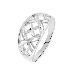Histoire d'Or Bague Losangia Argent Blanc* Bagues|Bagues Sans Pierre