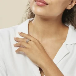 Histoire d'Or Bague Losangia Argent Blanc* Bagues|Bagues Sans Pierre