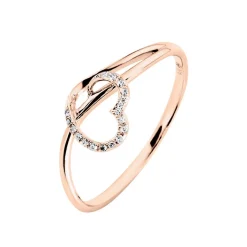 Histoire d'Or Bague Louise Or Rose Diamant