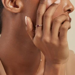 Histoire d'Or Bague Love Ring Or Jaune Rhodolite Oxyde De Zirconium* Bagues|Bagues Avec Pierre