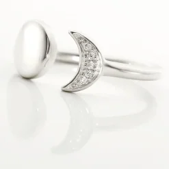 Outlet Histoire d'Or Bague Lyana Argent Blanc Oxyde De Zirconium