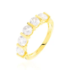 Discount Histoire d'Or Bague Lyana Or Jaune Oxyde De Zirconium