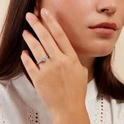 Histoire d'Or Bague Lydia Argent Blanc Oxyde De Zirconium* Bagues|Bagues Fantaisie