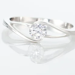 Histoire d'Or Bague Lysie Argent Blanc Oxyde De Zirconium* Bagues|Bagues Fantaisie