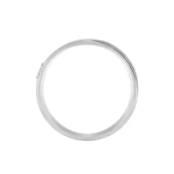 JOURDAN Bague Madine Acier Blanc Diamant