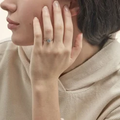 Histoire d'Or Bague Mahina Or Blanc Topaze* Bagues|Bagues Avec Pierre