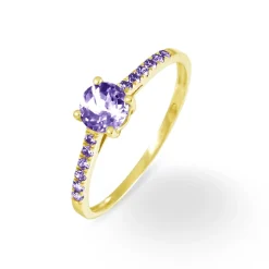 Histoire d'Or Bague Manon Or Jaune Amethyste* Bagues|Bagues Avec Pierre