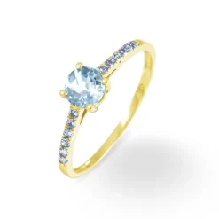 Histoire d'Or Bague Manon Or Jaune Topaze Et Oxyde De Zirconium