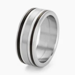 Best JOURDAN Bague Margalith Acier Blanc