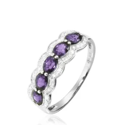 Histoire d'Or Bague Margaux Or Blanc Amethyste Et Diamant* Bagues|Bagues Avec Pierre