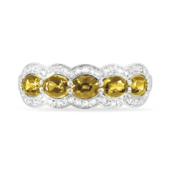 Histoire d'Or Bague Margaux Or Jaune Citrine Et Diamant