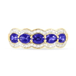 New Histoire d'Or Bague Margaux Or Jaune Tanzanite Et Diamant