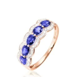 Histoire d'Or Bague Margaux Or Rose Tanzanite Et Diamant* Bagues|Bagues Avec Pierre