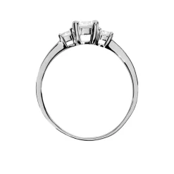 Discount Histoire d'Or Bague Marie-angelina Argent Blanc Oxyde De Zirconium