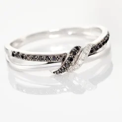 Online Histoire d'Or Bague Marina Or Blanc Diamant