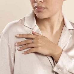 Online Histoire d'Or Bague Marina Or Blanc Diamant