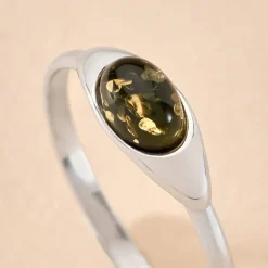 Outlet Histoire d'Or Bague Marquita Argent Blanc Ambre argent blanc ambre vert